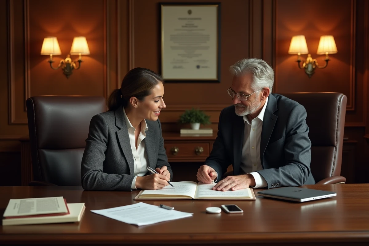 Avocat spécialisé en droit du travail conseillant une salariée sur les conditions d'un contrat de sécurisation professionnelle