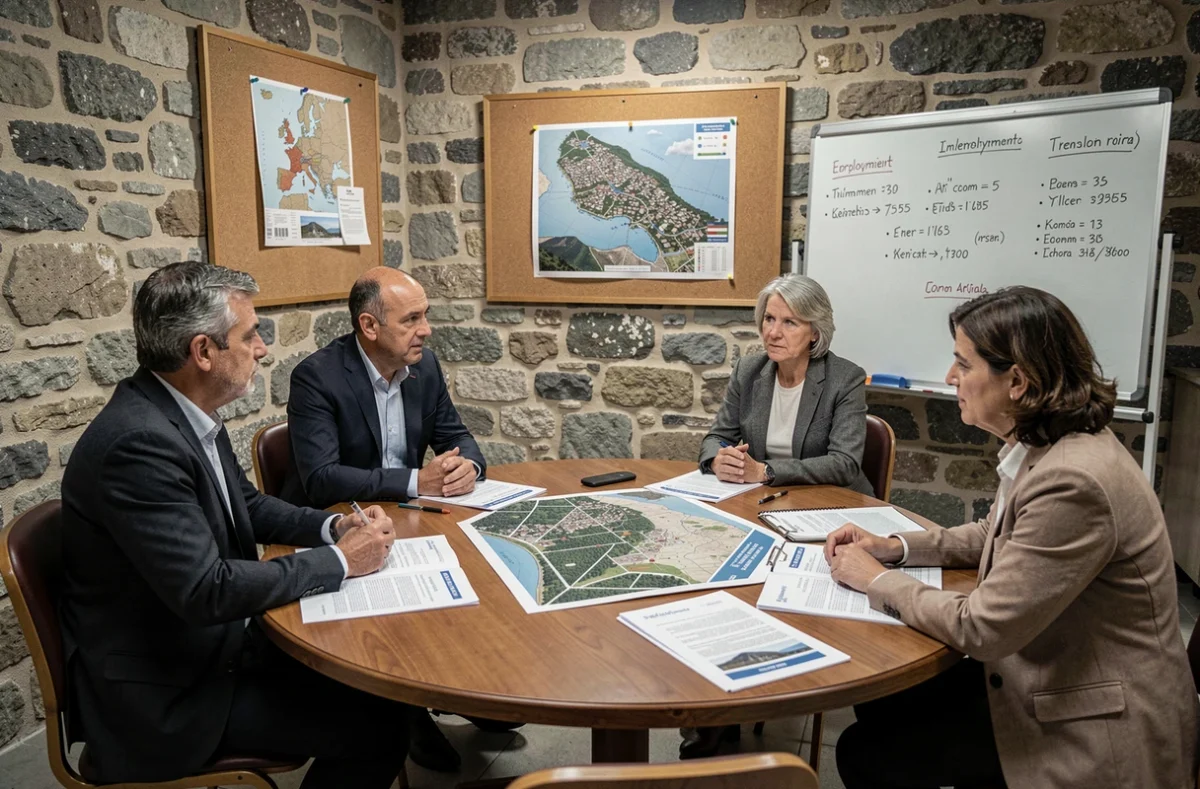 Réunion de concertation entre élus et acteurs économiques corses autour de l'impact de l'implantation McDonald's sur l'emploi et le commerce local